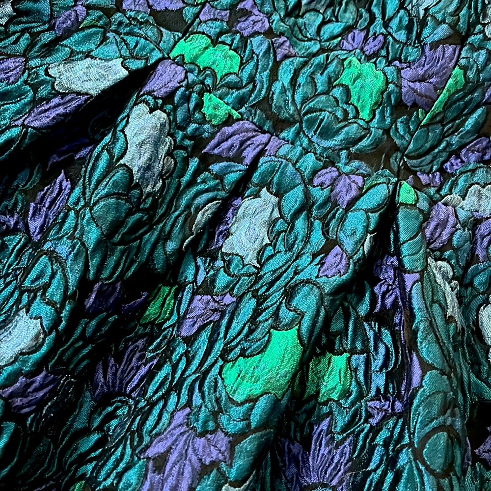 Cynthia Rowley Woodland Dress, Size 4, Blue-Green Pattern